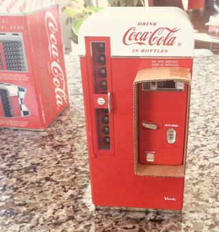 1994 Coca - Cola Die - Cast Metal Musical Bank Vending Machine “it’s The Real Thing”