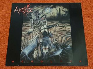 Amebix - Monolith - 1987 Heavy Metal Records Rare German First Press Vinyl Punk