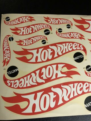 Vintage Hotwheels Redline Club Kit Decal Set Rare Harder To Find 2