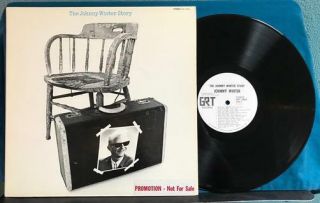 The Johnny Winter Story Nm - /vg,  Org 1969 Grt Lp White Label Promo Blues G/f Cvr