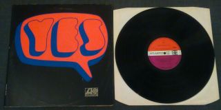 Yes - Same Title - Rare Uk Atlantic Plum Red 12 " Vinyl Lp Gf Slve