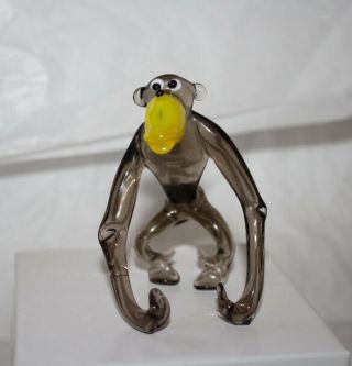 Art Blown Glass Murano Figurine Glass Figurine Chimpanzee 2