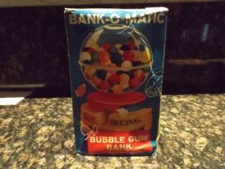 Old Retro 1962 Tarco Toy Bank O Matic Bubble Gum Ball Bank Key Box Chicago Il