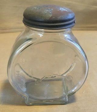 Vintage Glass Jar Nash 