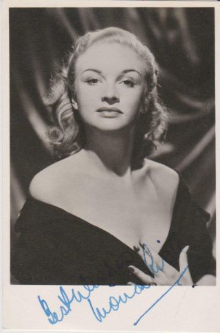 Top Actress Moira Lister Signed Pic - Not Now Darling (maude Bodley) -