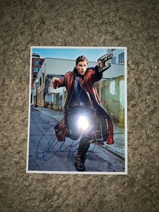 Chris Pratt Signed 8.  5x11 Guardians Of The Galaxy,  Avengers Autograph W/coa 2