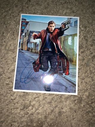 Chris Pratt Signed 8.  5x11 Guardians Of The Galaxy,  Avengers Autograph W/coa 4