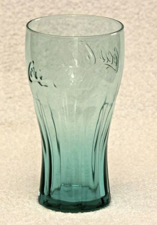 Vintage1998 Coca Cola Blue/green In Color 16.  75 Oz Glass Tumblers 1578