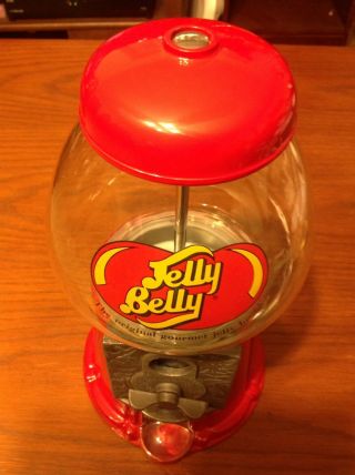Jelly Belly Mini Bean Machine Candy Dispenser Bank Die Cast Metal W/glass Globe