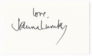 Joanna Lumley - Signed Autograph Avengers,  Ab Fab,  James Bond Girl Etc.