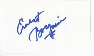 Ernest Borgnine - Signed Autograph The Wild Bunch,  Airwolf,  Mchale 