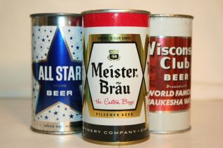 Meister Brau Beer 12 Oz Flat Top - Peter Hand Brewery Company,  Chicago,  Il