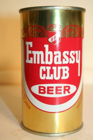 Embassy Club Beer 12 Oz.  Flat Top - Best Brewing Corporation,  Chicago,  Ill.