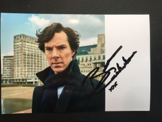 Benedict Cumberbatch Hand Signed Autograph Photo - Actor Sherlock