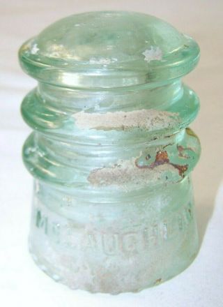 Green Glass Insulator Mclaughlin No 10