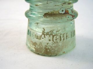Green Glass Insulator McLAUGHLIN No 10 2