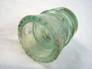 Green Glass Insulator McLAUGHLIN No 10 4