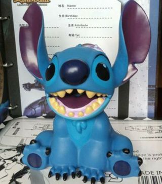 Cute Disney Carton Lilo & Stitch Money Box Coin Bank Money Box 7 " Blue - 1