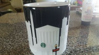 Starbucks 2012 Paris Skyline Relief Collector Series 16 Oz Coffee Tea Mug Cup