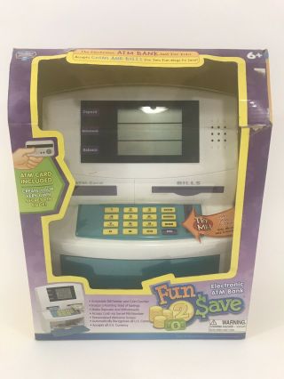 Electronic Atm Bank For Kids - Piggy Bank - Makes Saving Fun Nib