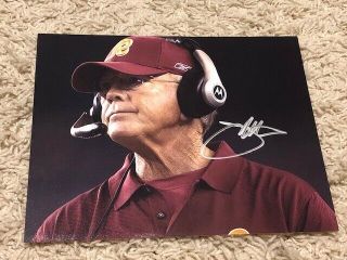 Joe Gibbs Washington Redskins Coach Signed 8 X 10 Photo Football Autographed