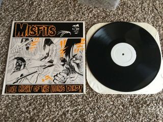 Misfits Live Night Of The Living Dead Lp 80s Vinyl Rare Punk Kbd Samhain Danzig