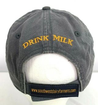 Southwest Dairy Farmers Hat Gray Embroidered Cows Trucker Baseball Cap Strapback 3