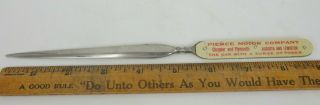 rare PIERCE MOTOR COMPANY Car Chrysler Plymouth Antique celluloid Letter Opener 7