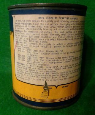 Vintage Sherwin Williams Paint Sign Car Automotive Finishes Pint Tin Can Label 3
