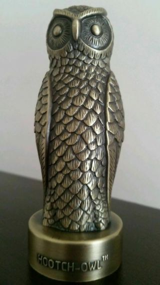 Hootch Owl Cast Brass Bottle Opener 4” Tall Vhtf