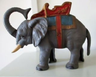 Elephant Bank,  Coin In Trunk,  Lift Tail Coin Shoots Into The Body
