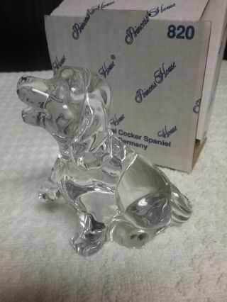 Cocker Spaniel Dog 24 Lead Crystal Figurine Princess House Pets