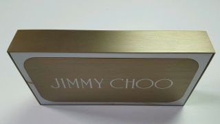 Jimmy Choo Logo Plaque In Gold Metal