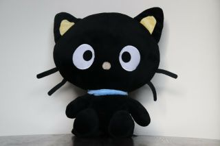 Xlarge 15.  5 " Chococat Sanrio Cute Plush Toy Black Kitty Cat.  Pre - Owned.