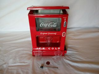Linemar Toy Coca Cola Coke Drink Dispenser Battery Operated Coin Bank