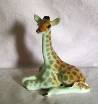 Ussr Porcelain Lomonosov Giraffe Figurine