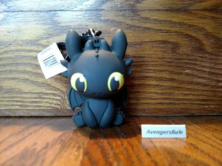 How To Train Your Dragon Collectors Bag Clip 3 Inch Toothless
