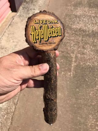 Wood Live Oak Hefeweizen Beer Tap - Austin,  Texas