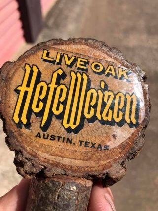 Wood Live Oak HefeWeizen Beer Tap - Austin,  Texas 2