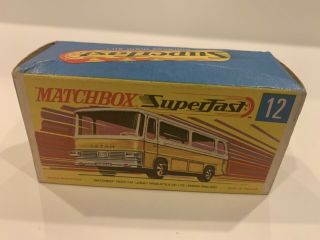1970 Matchbox Superfast 12 Setra Coach In The Box