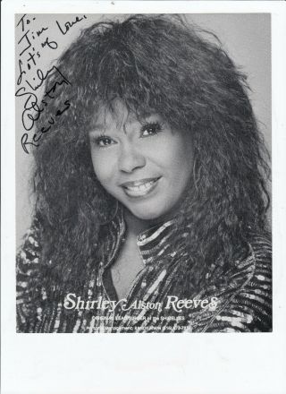 Shirley Alston Reeves Signed Autographed 8x10 Picture Vg Personalized Shirelles
