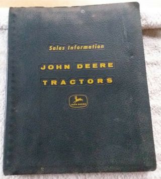 Vintage 1960s John Deere Sales Information Binder 420 Crawler 520 620 Tractors