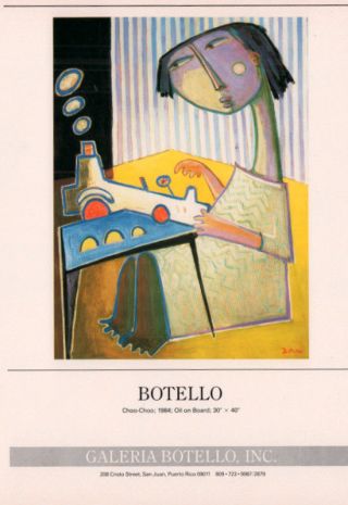 1986 A Ad Galeria Botello Inc Art Botello Choo Choo