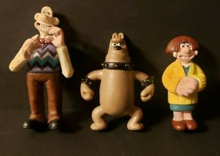 Wallace And Gromit Collectable Figures 1989 From Irwin.  Fast