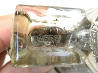 Antique Charlie Chaplin Glass Candy Container Bank by Geo.  Burgfedt & Co 6