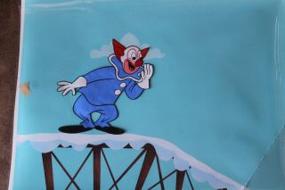 Bozo The Clown Animation Cel Hand Painted Background 624