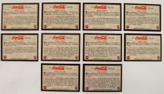 Coca Cola Santa Series 3 Gold Foil 10 Card Subset - 1994 - 2