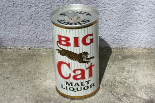 L.  A.  Zip Top STOUT VANITY LID Big Cat Malt Liquor Beer Can Pabst PBR 2
