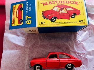 Matchbox Vintage Lesney 67 Vw 1600 Tl To