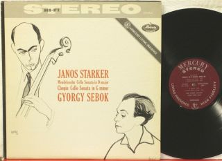 Sr 90320 Rfr 1/1 J.  Starker,  Mendelssohn,  Chopin Cello Sonatas,  G.  Sebok,  Piano